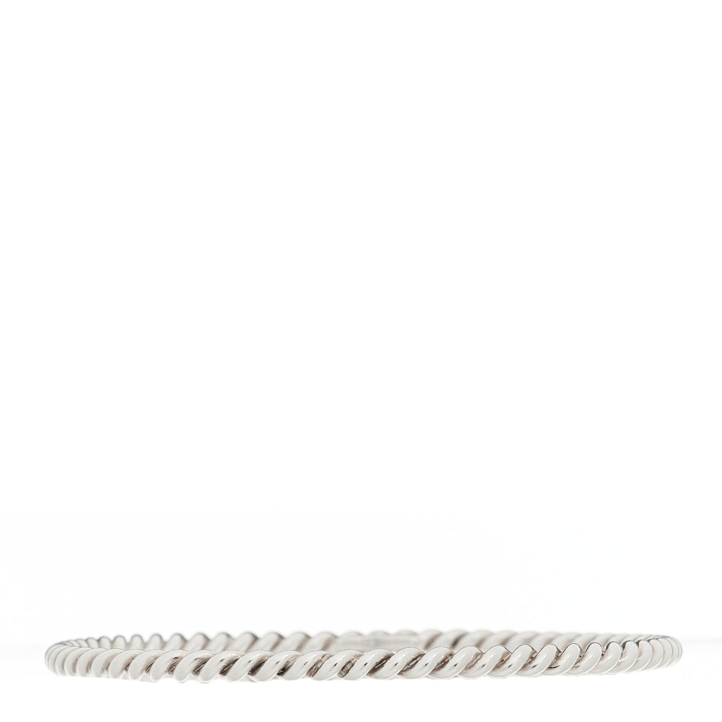 Sterling Silver Twist Rope Bangle Bracelet