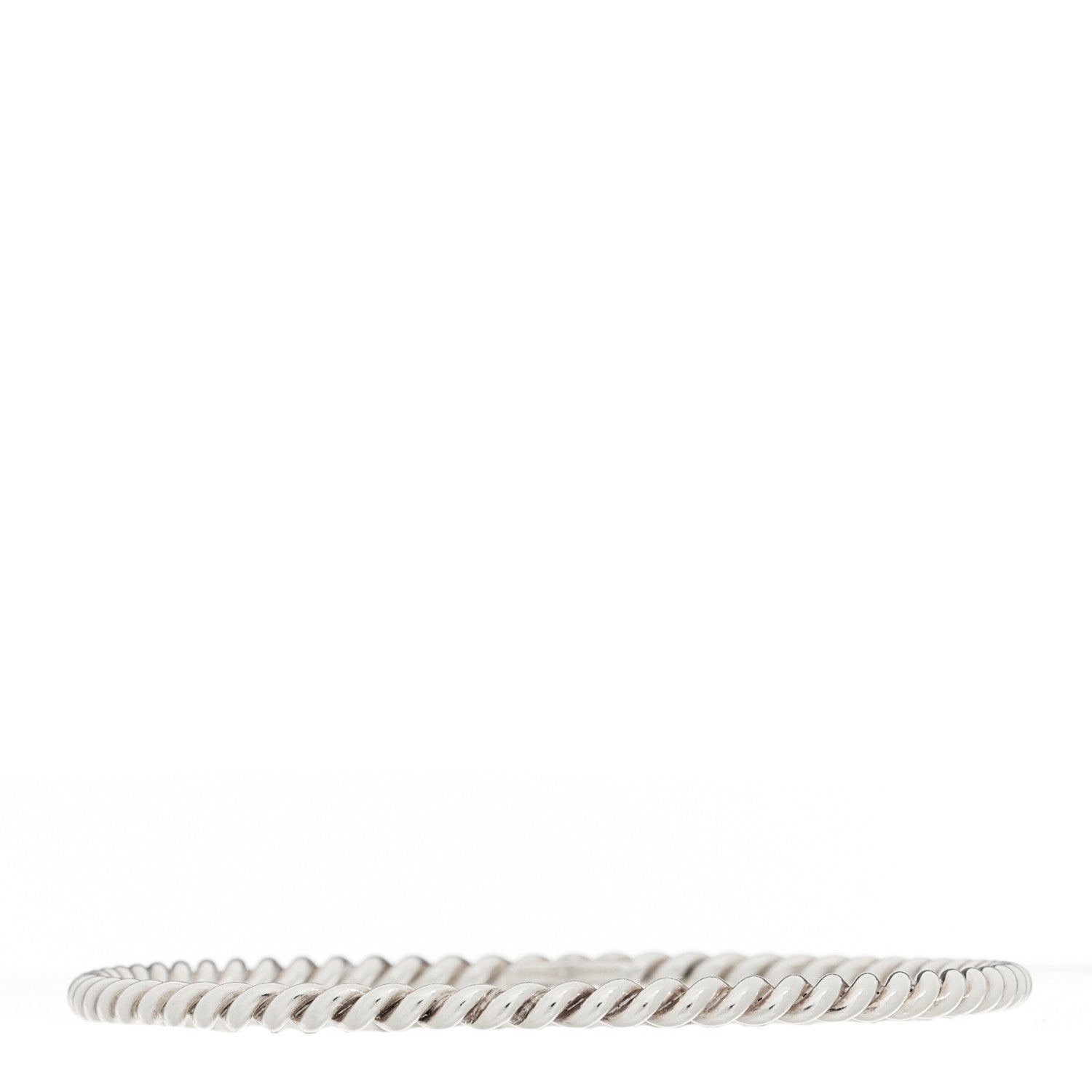 Tiffany Sterling Silver Twist Rope Bangle Bracelet 1 of 3