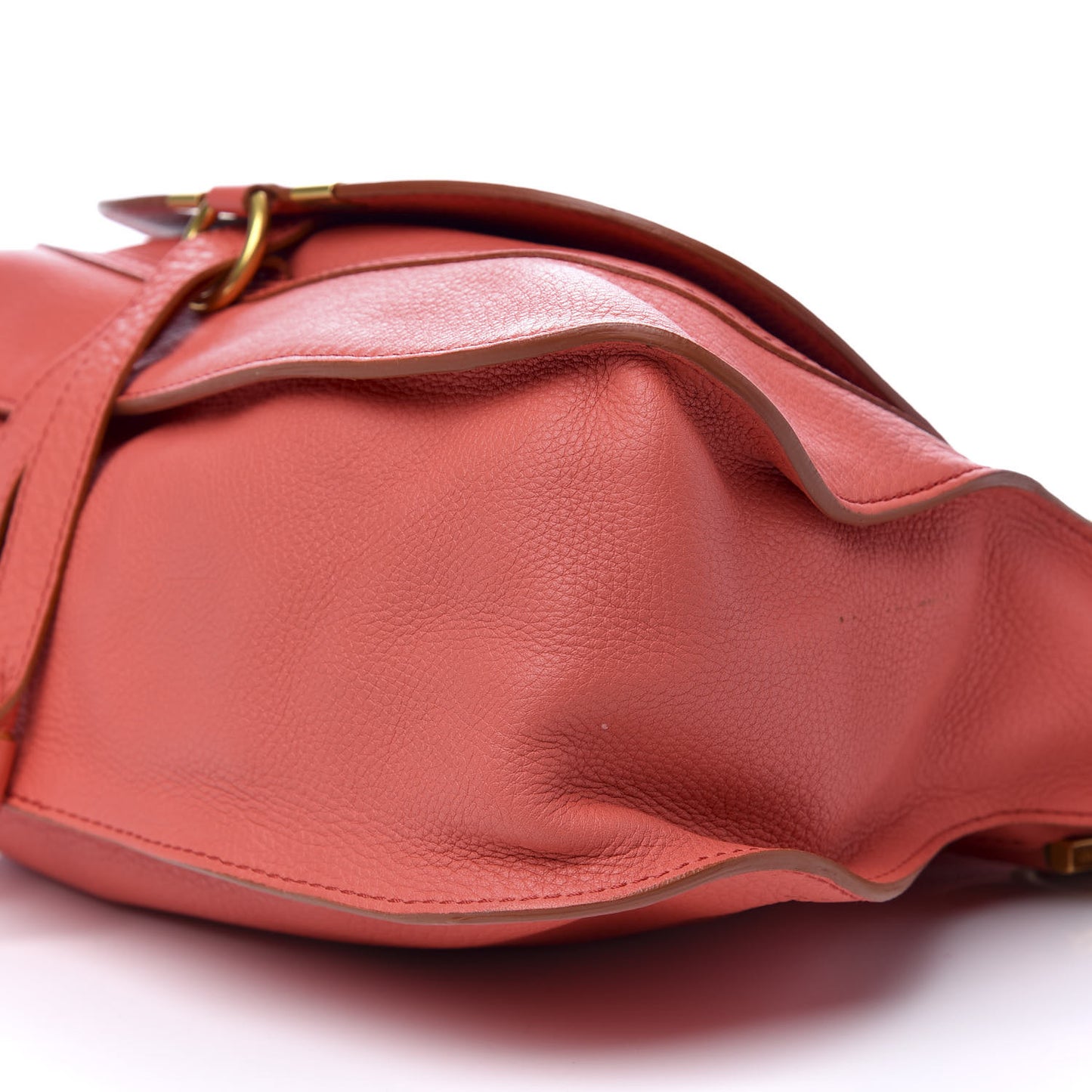 Calfskin Medium Marcie Satchel Coral Pop