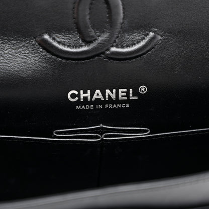 Chanel Calfskin Chevron Quilted Small Double Flap Black 6 of 10