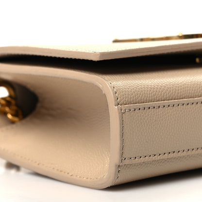 Saint Laurent Grain De Poudre Small Monogram Kate Satchel Nude Powder 9 of 10