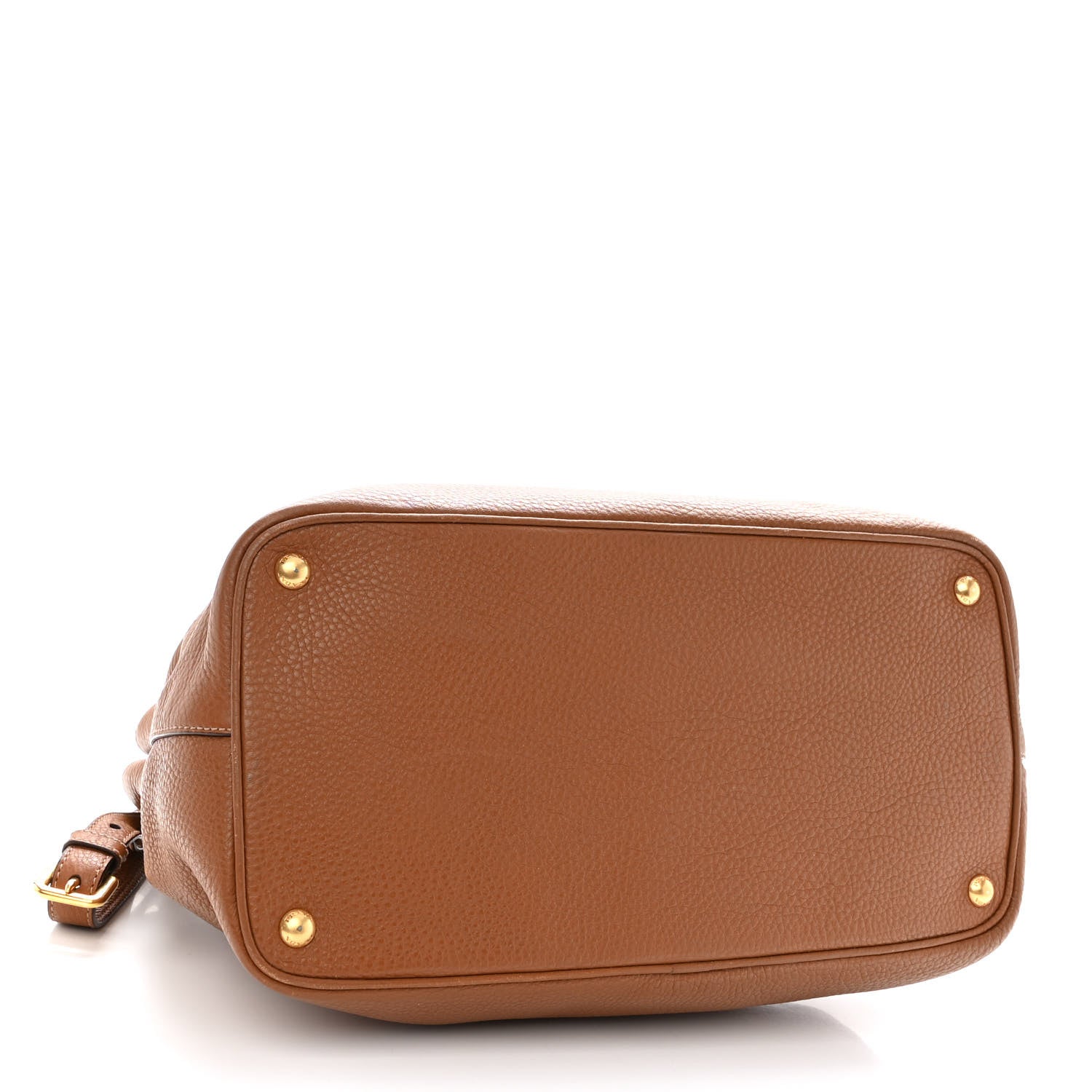 Prada Vitello Daino Zip Tote Cannella 4 of 10