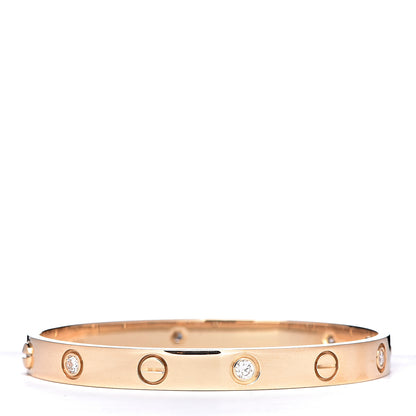Cartier 18K Yellow Gold 6 Diamond LOVE Bracelet 16 4 of 7