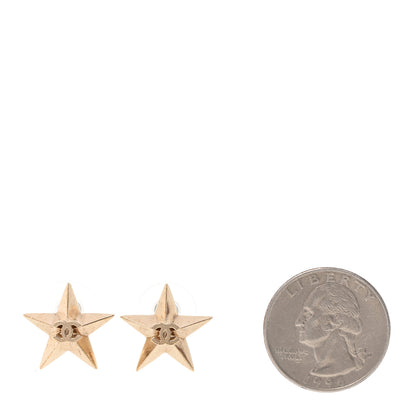 Chanel Metal CC Star Earrings Gold 2 of 4