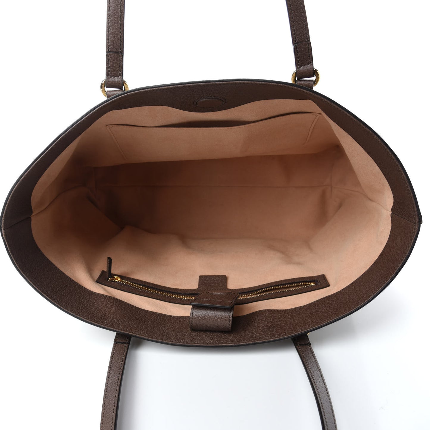 GG Supreme Monogram Medium Ophidia Shopping Tote Brown
