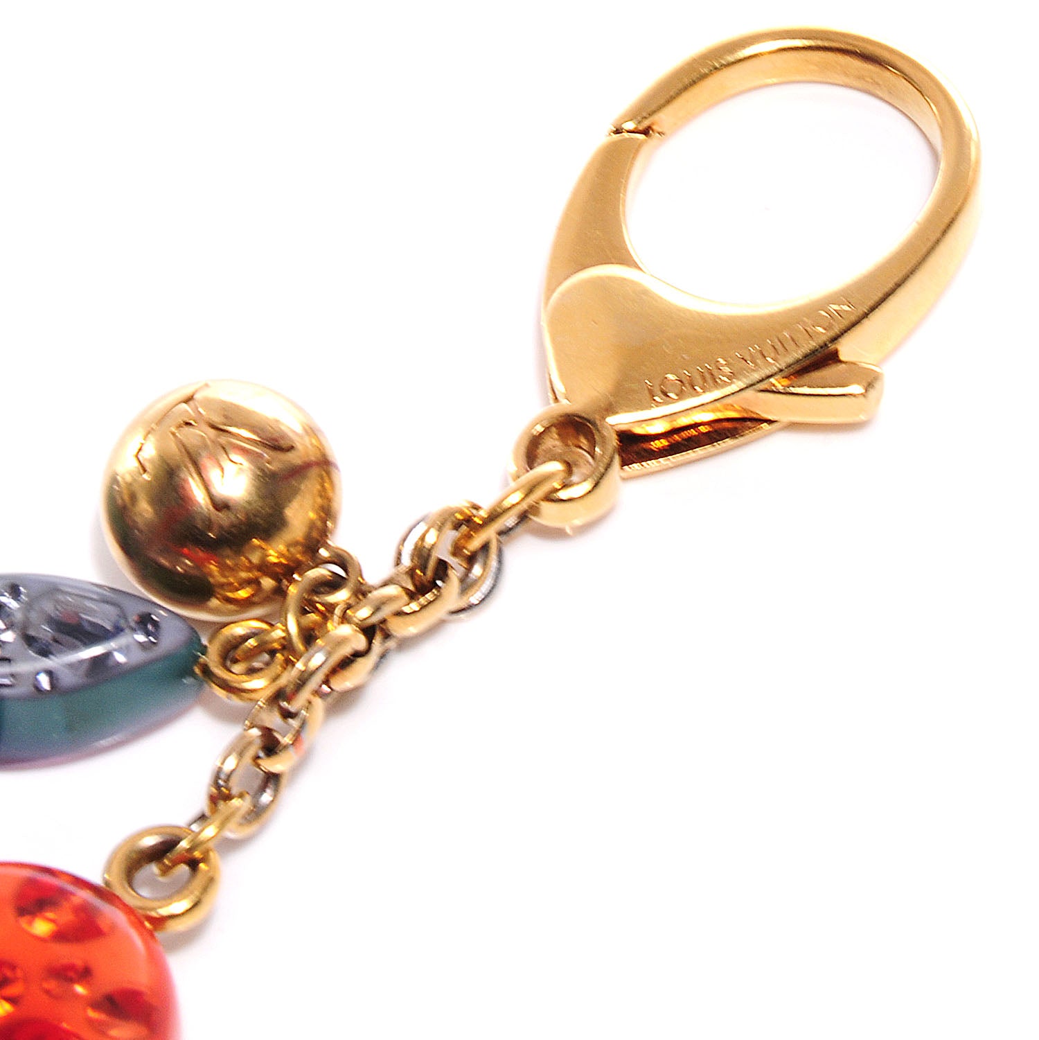 Louis Vuitton Resin Strass Glam Flower Bag Charm Multicolor 3 of 5