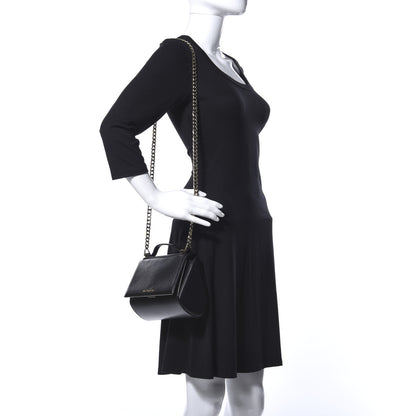 Givenchy Textured Calfskin Mini Pandora Box Chain Crossbody Bag Black 2 of 17