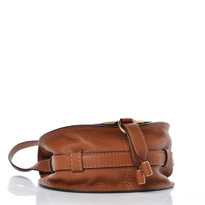 Chloe Calfskin Mini Marcie Round Crossbody Bag Tan 5 of 8