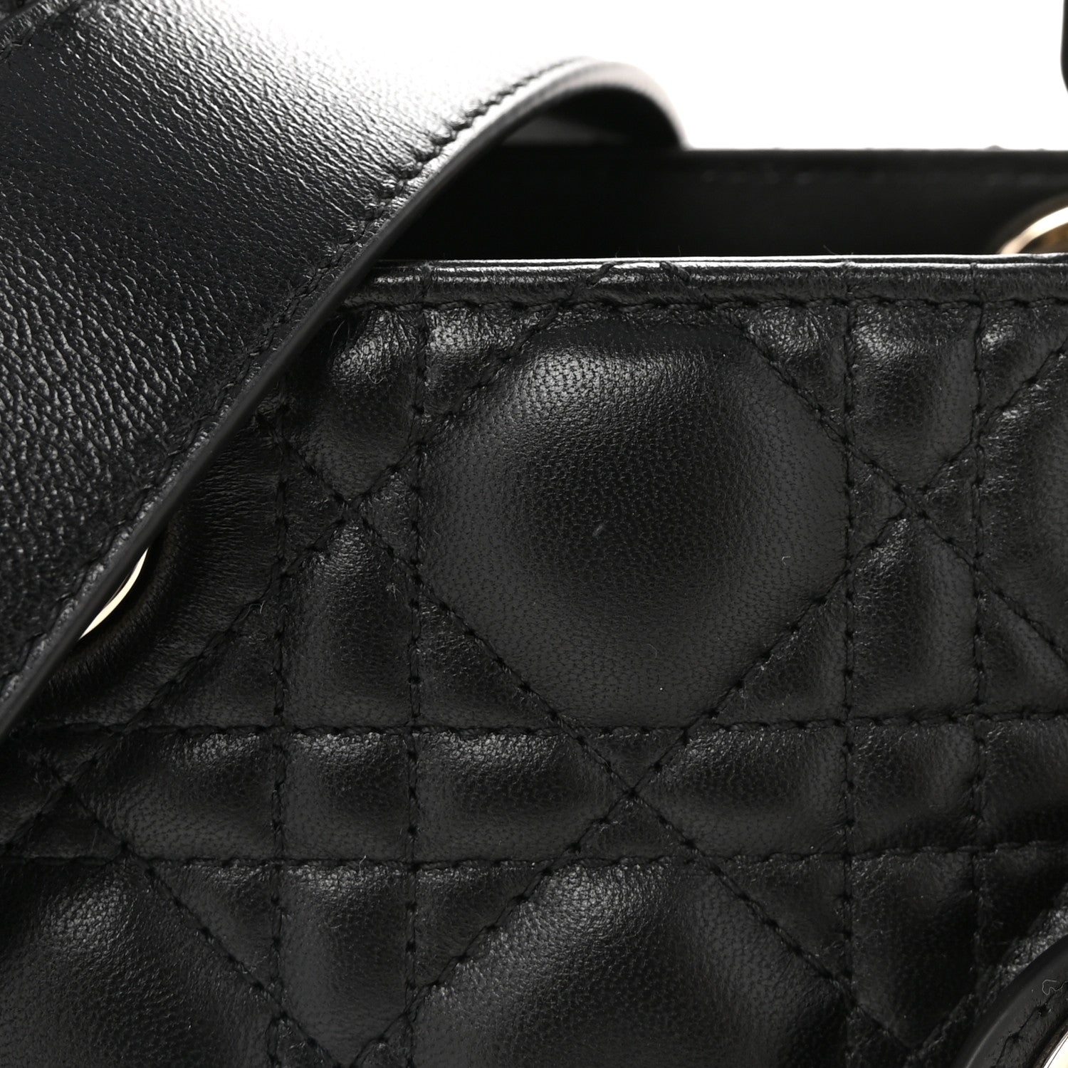 Christian Dior Lambskin Cannage Small Lucky Badges My Lady Dior