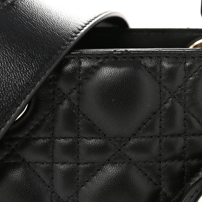 Christian Dior Lambskin Cannage Small Lucky Badges My Lady Dior Black 7 of 9