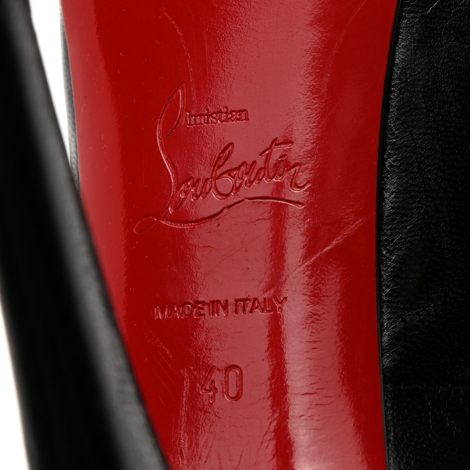 Christian Louboutin Kid Very Prive 120 Peep Toe Pumps 40 Black 7 of 8