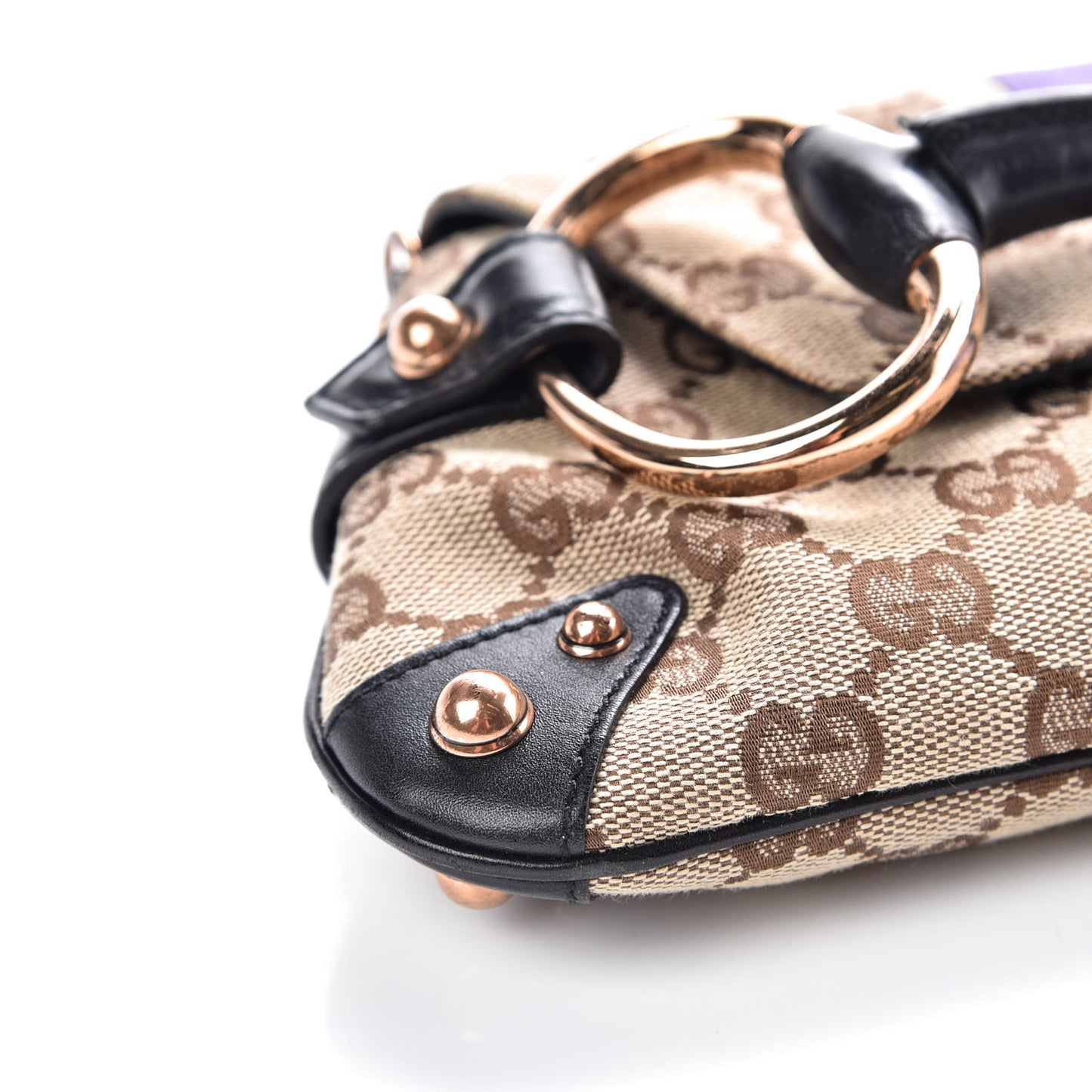 Tom Ford Monogram Horsebit Web Clutch Purple