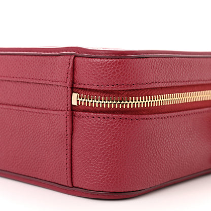 Chanel Caviar Quilted Medium CC Filigree Vanity Case Red 10 of 11