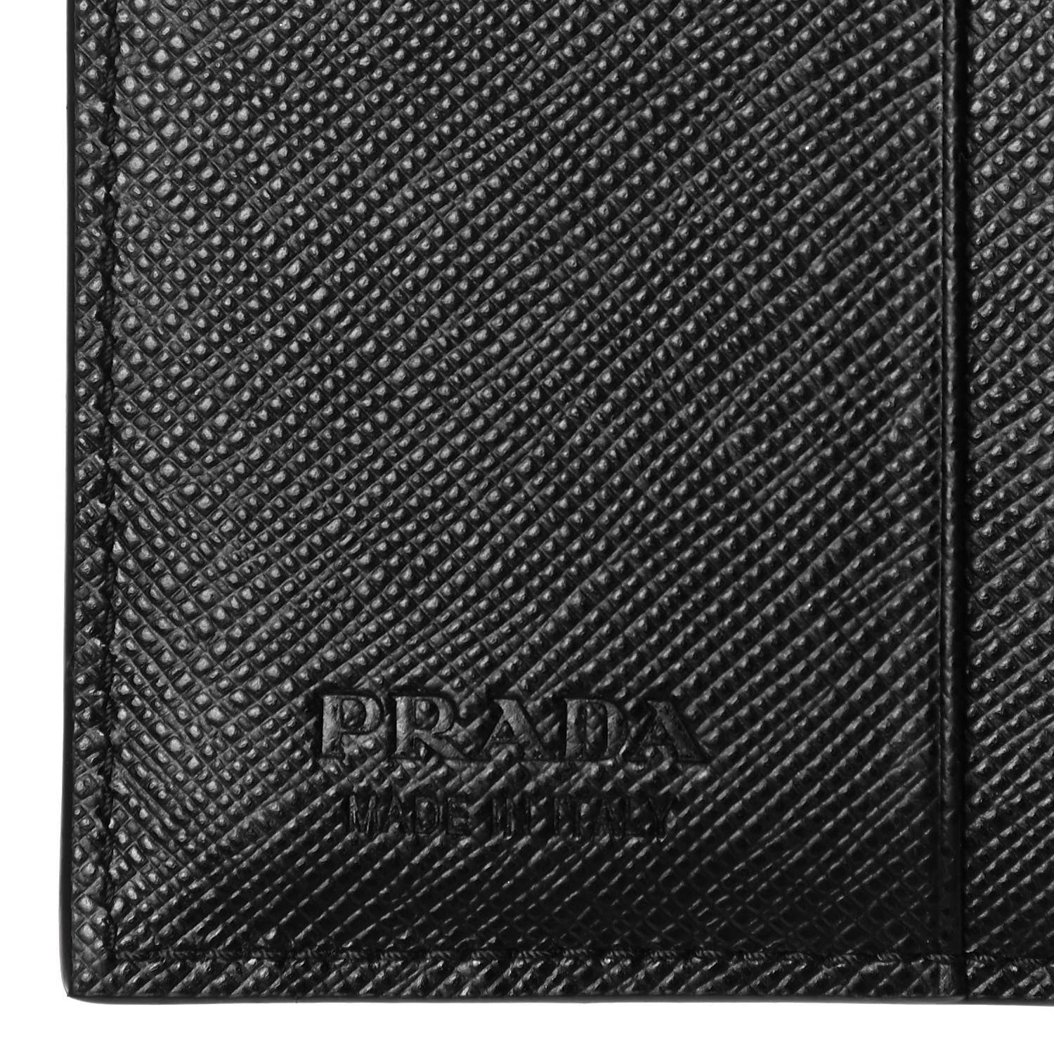 Prada X UNIVERSAL STUDIOS Saffiano Frankenstein Heart Studded Bi-Fold Wallet Fuxia 6 of 7