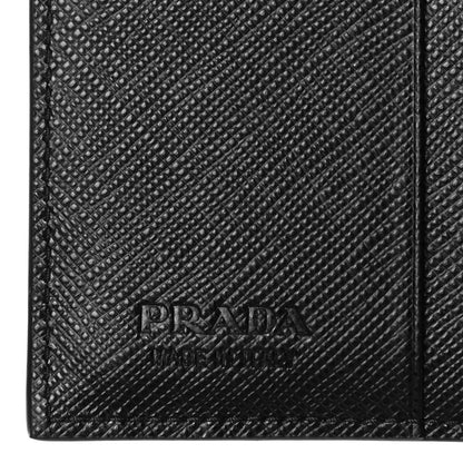 Prada X UNIVERSAL STUDIOS Saffiano Frankenstein Heart Studded Bi-Fold Wallet Fuxia 6 of 7