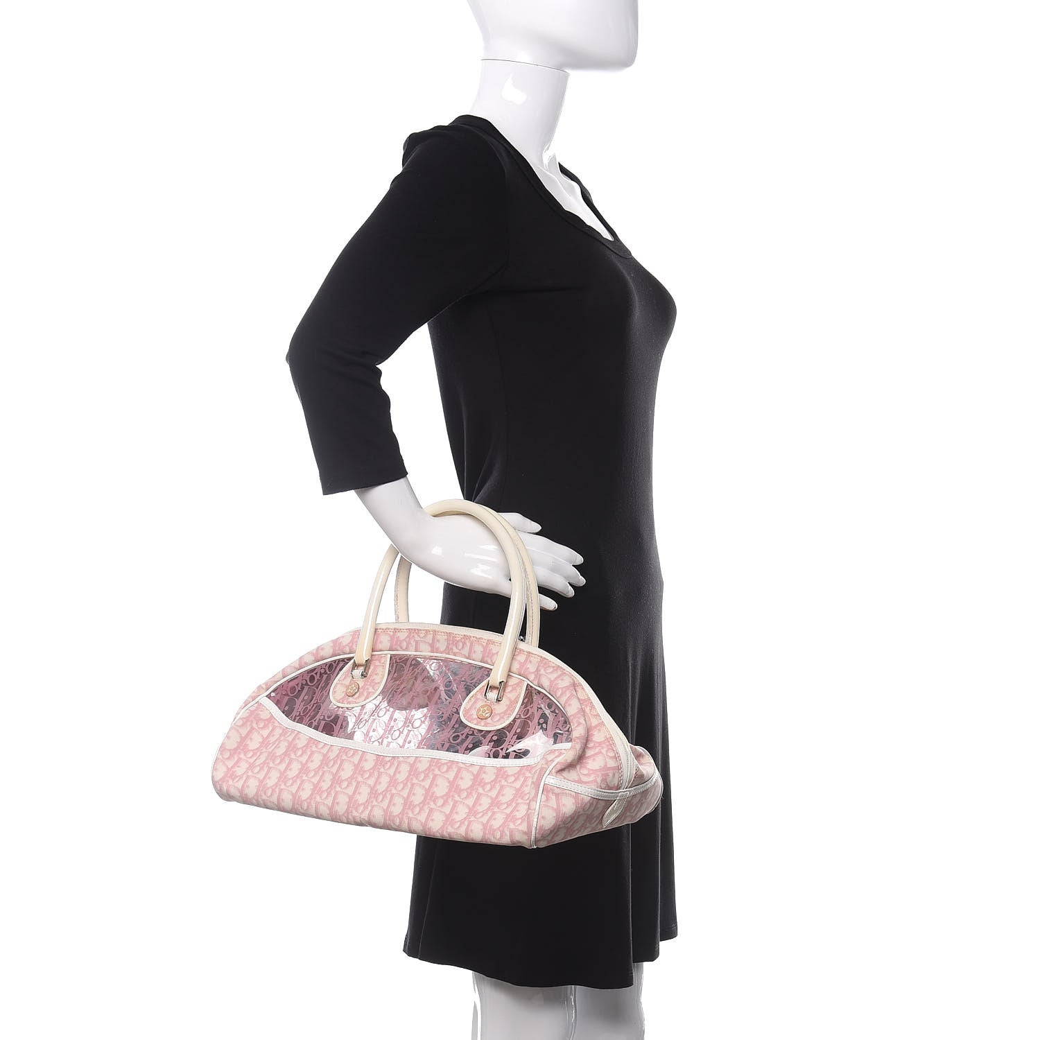 Christian Dior Monogram PVC Bowler Pink 2 of 13