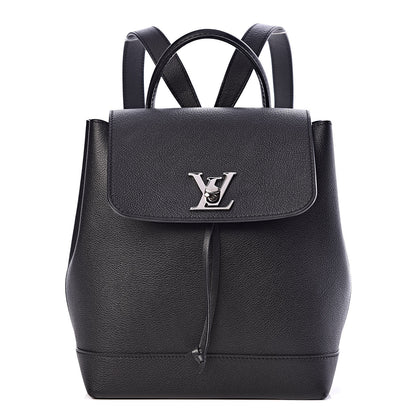 Louis Vuitton Calfskin Lockme Backpack Black 1 of 10