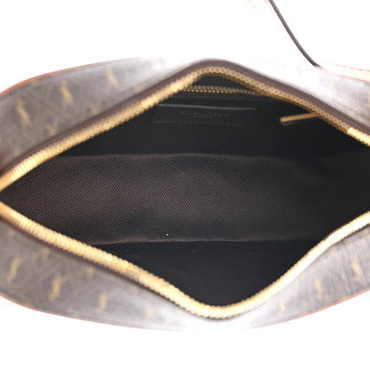 Saint Laurent Canvas Smooth Calfskin Le Monogramme Camera Bag Chestnut 5 of 11