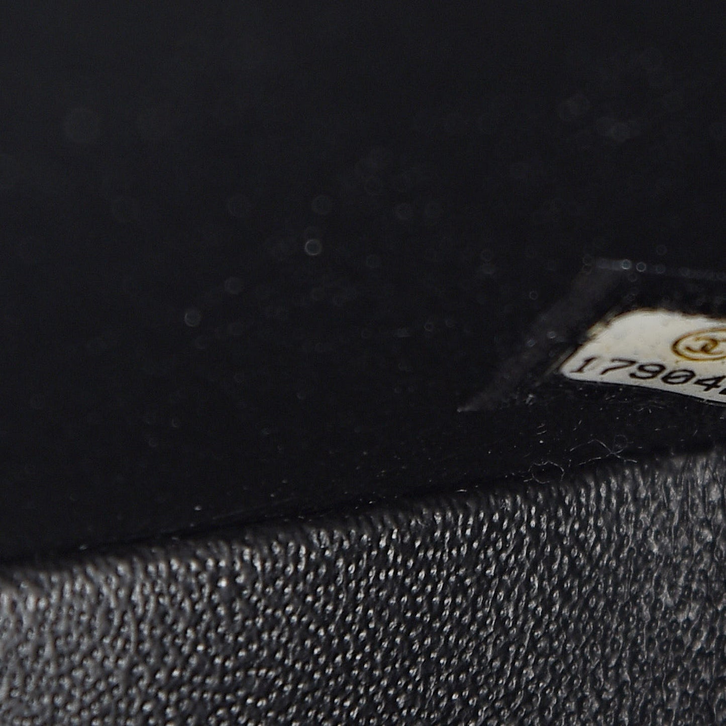 Iridescent Caviar Quilted Mini Square Flap Black