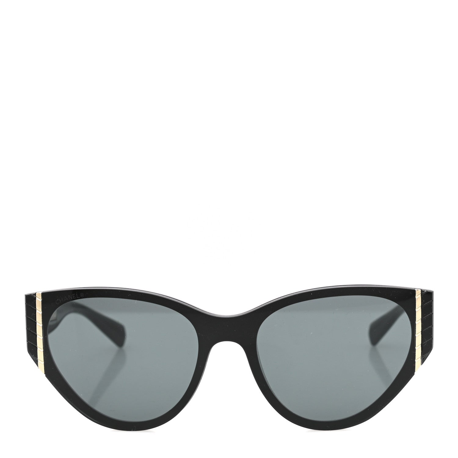 Chanel Acetate Cat Eye Sunglasses 6054 Black 2 of 7