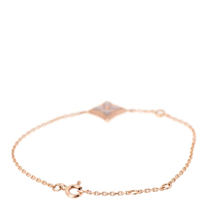 Louis Vuitton 18K Pink Gold Diamond Mother of Pearl Color Blossom BB Star Bracelet 3 of 6