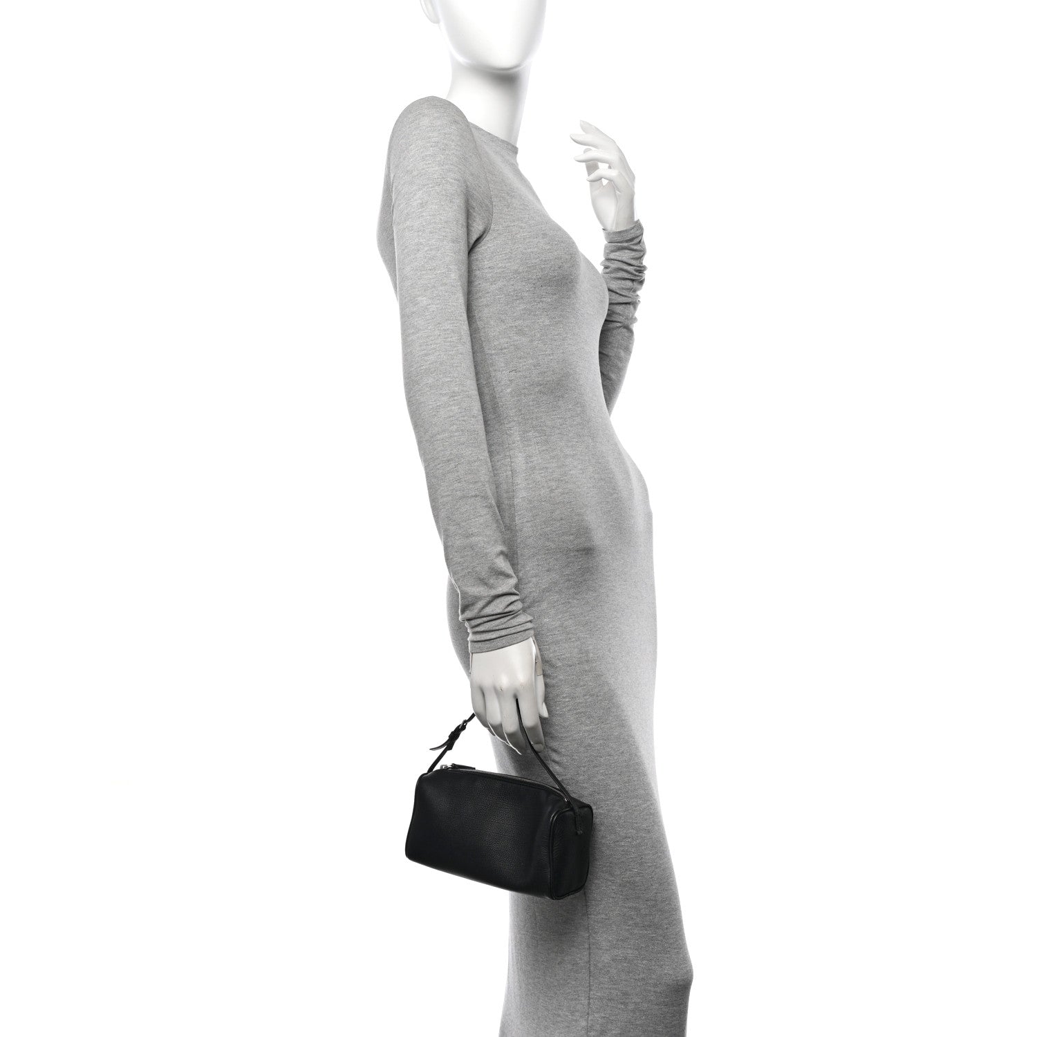 The Row Grained Calfskin 90's Bag Black 2 of 9