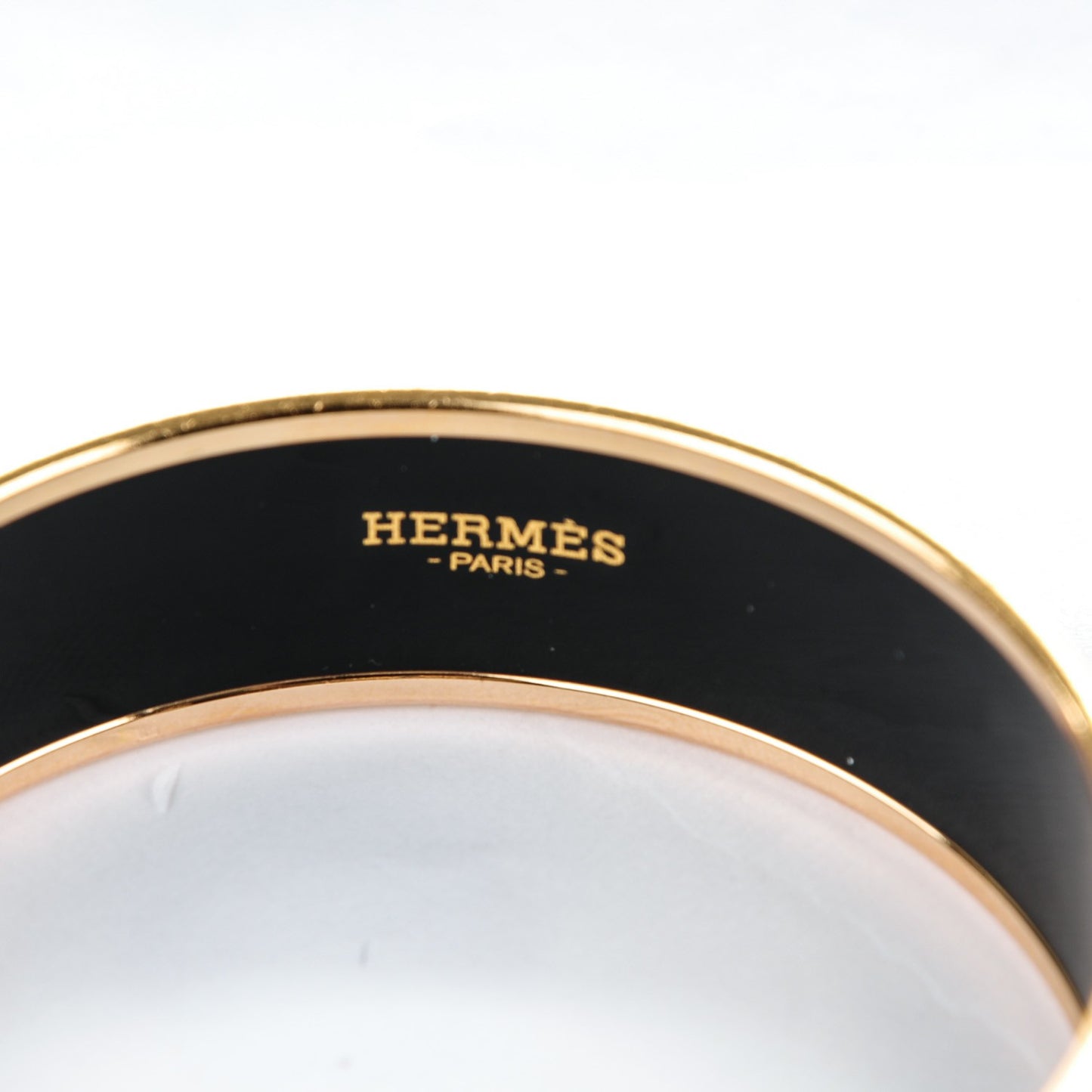 Enamel Printed Wide Perspective Cavaliere Bracelet 62 Rose Gold