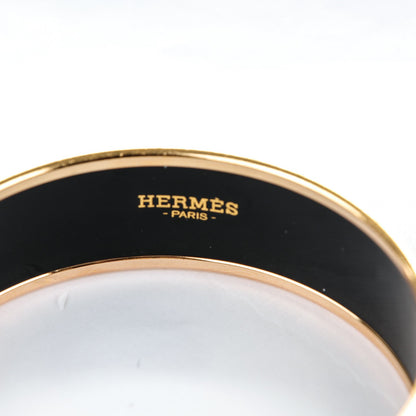 Hermes Enamel Printed Wide Perspective Cavaliere Bracelet 62 Rose Gold 4 of 4