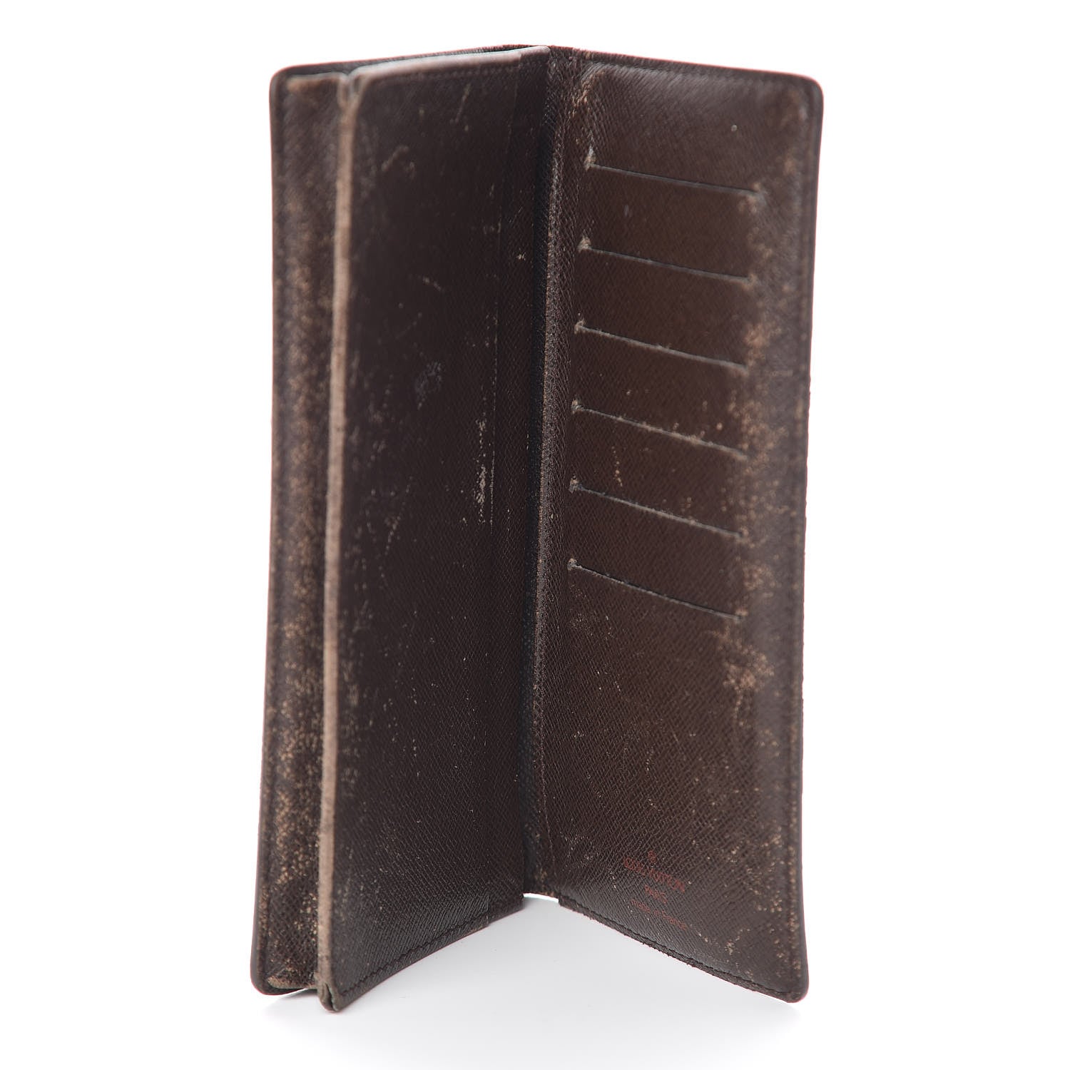 Louis Vuitton Damier Ebene Checkbook Cover Wallet 5 of 13