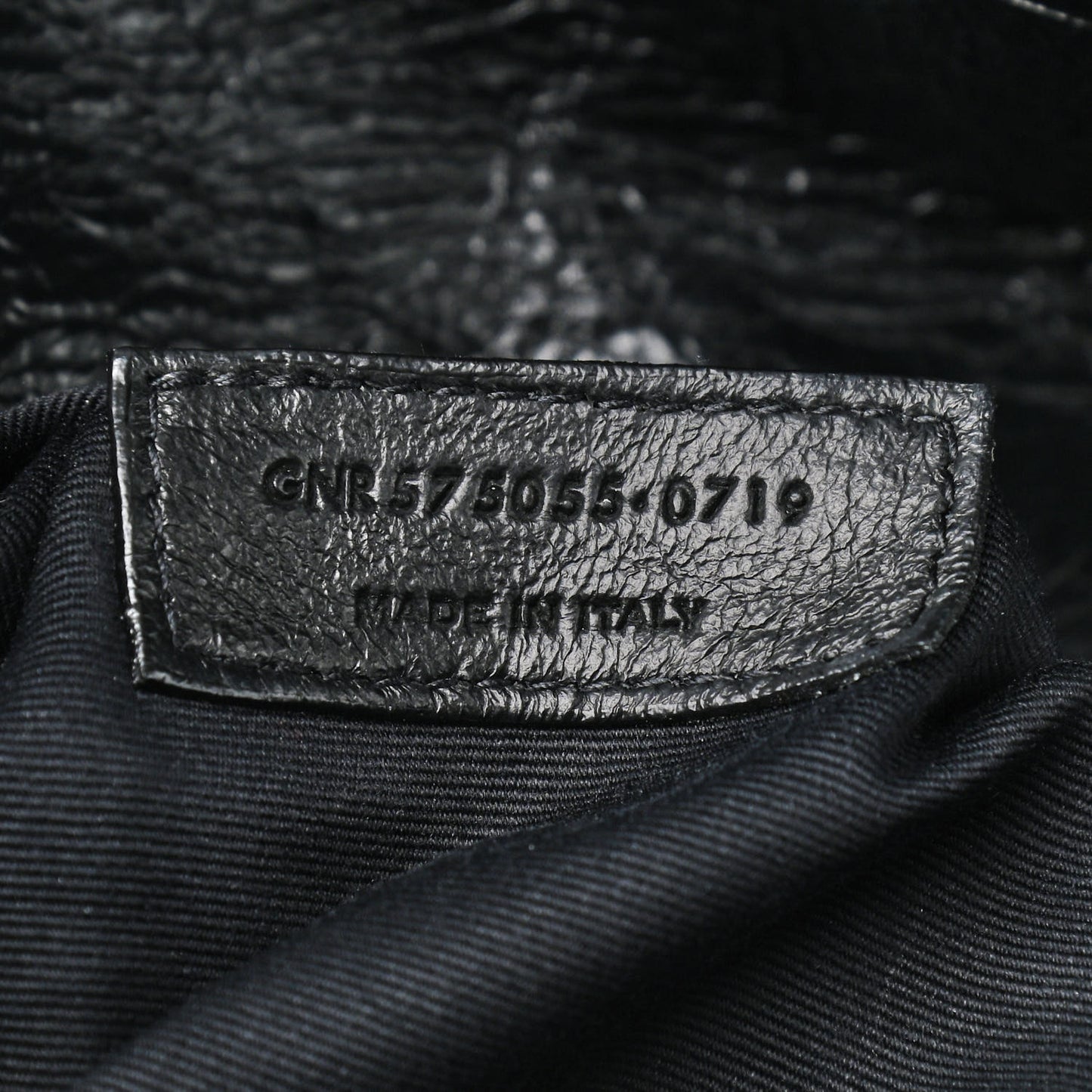 Crinkled Calfskin Matelasse Monogram Medium Niki Chain Satchel Black