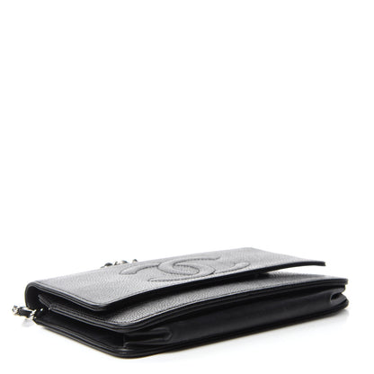 Chanel Caviar Timeless CC Wallet On Chain WOC Black 4 of 11