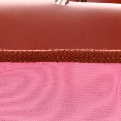 Hermes Military Toile Vache Hunter Herbag Zip Retourne PM 31 Bubblegum 13 of 16