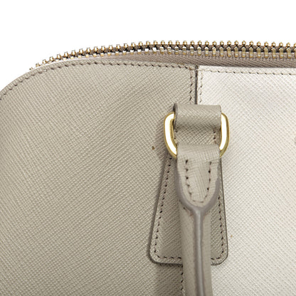 Prada Saffiano Lux Bi-Color Promenade Tote Talco Pomice 12 of 18