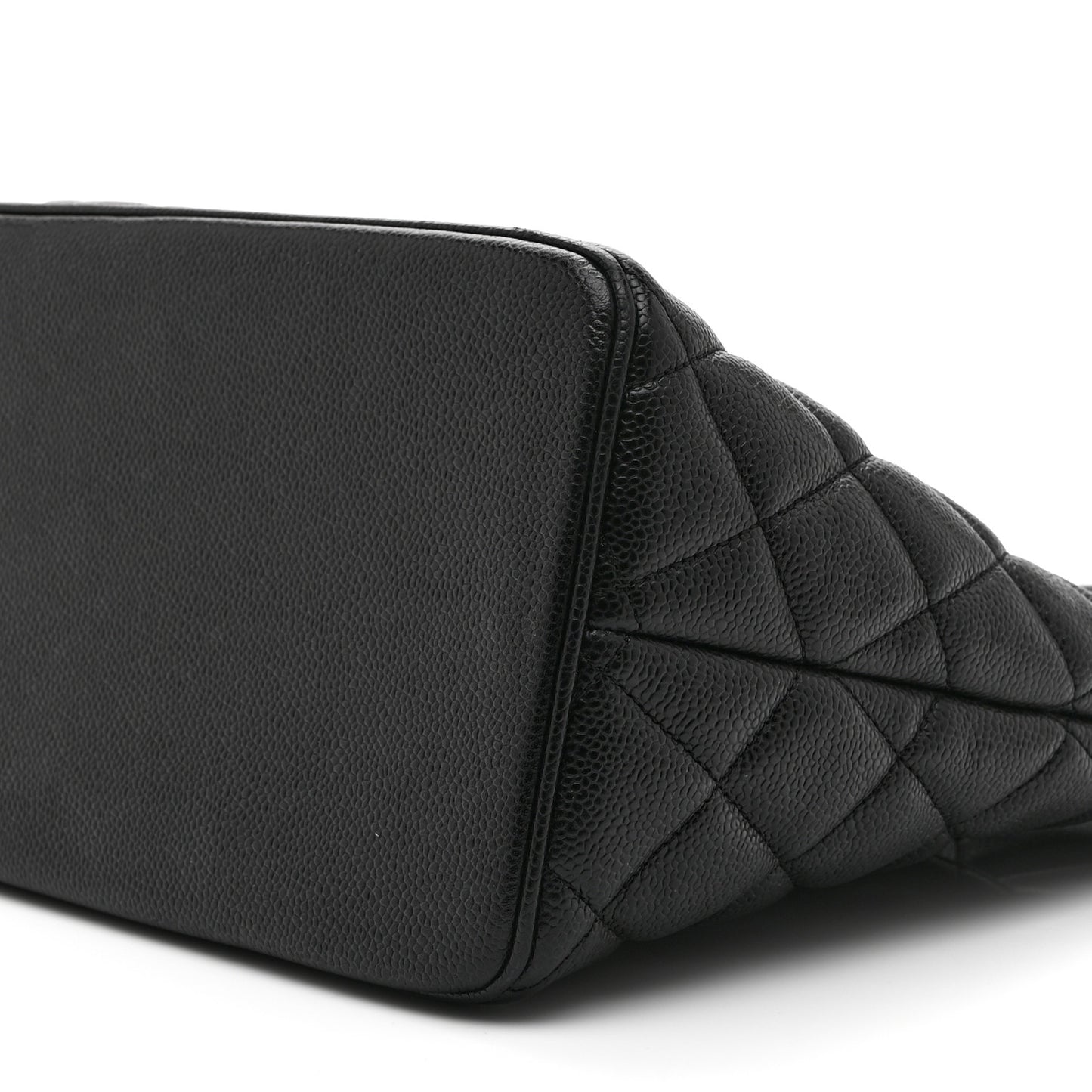 Caviar Quilted Medallion Tote Black