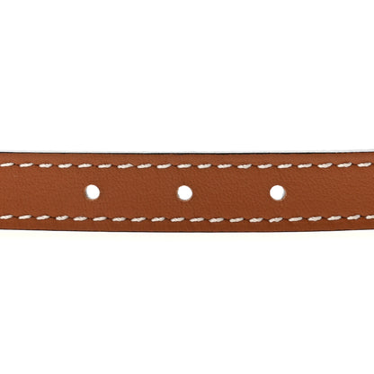 Hermes Swift Epsom 13mm Infini Belt 95 38 Gold White 6 of 11