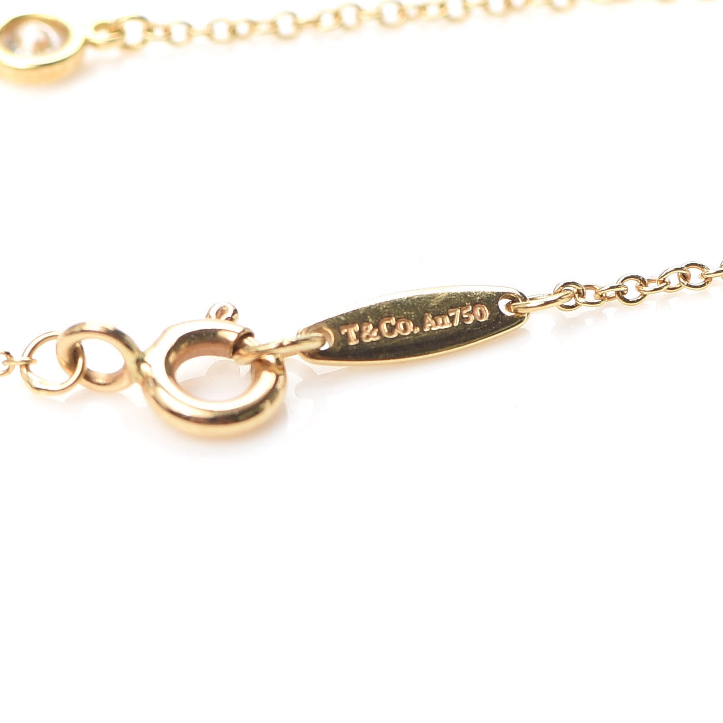 18K Yellow Gold Diamond .08ct Elsa Peretti Diamonds by the Yard Bracelet