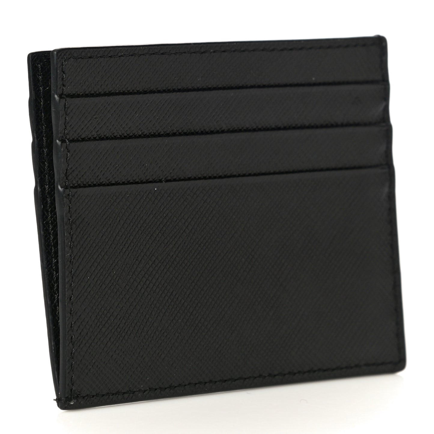 Goatskin Intrecciato Wallet With Chain Nero Black