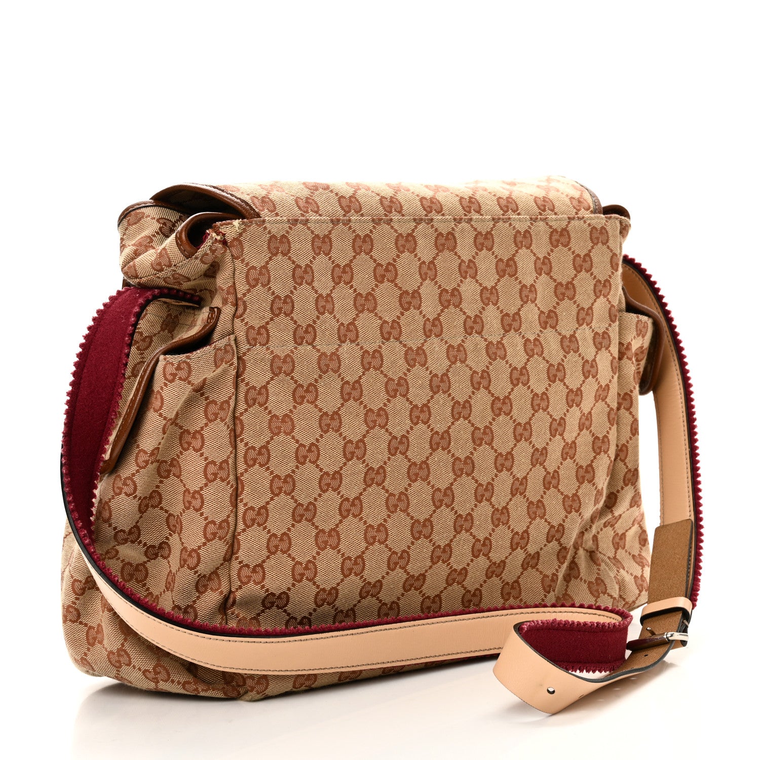Gucci GG Monogram Diaper Bag Beige Ruggine Natural Antique Rose 3 of 10