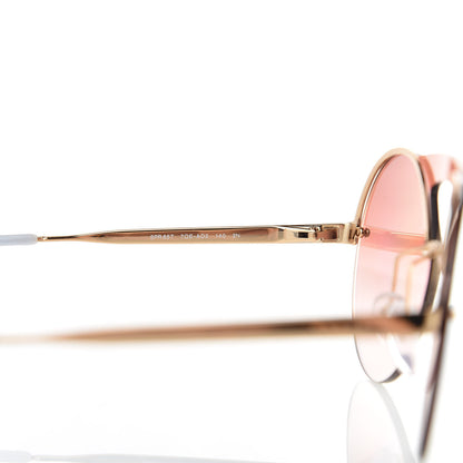 Prada Round Gradient Sunglasses SPR 65T Gold 5 of 8