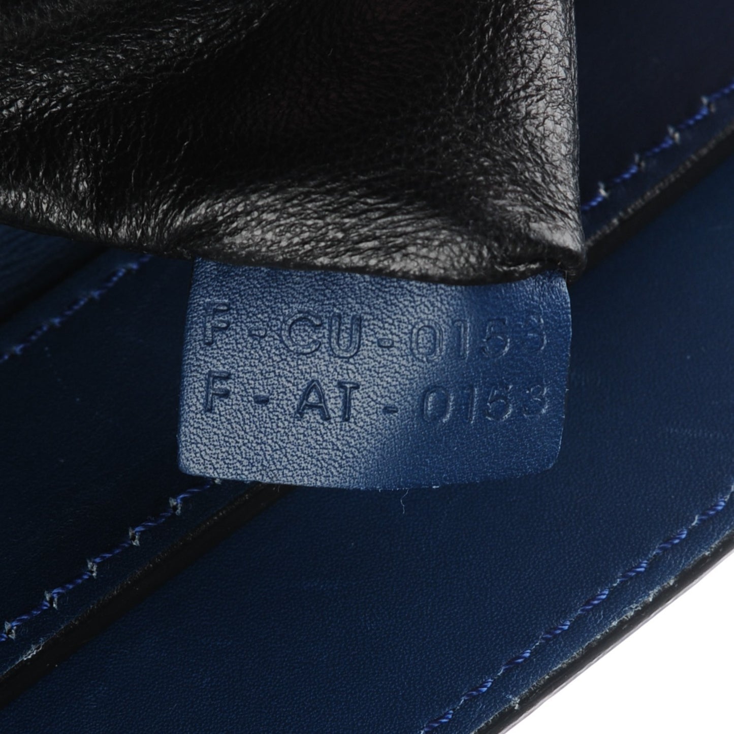 Smooth Calfskin Mini Bi Color Luggage Ocean Blue