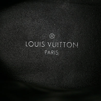 Louis Vuitton Calfskin Embossed Monogram Rebellion Half Boots 37.5 Black 7 of 13