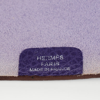 Hermes Taurillon Clemence Ulysse MM Notebook Cover Iris 9 of 10