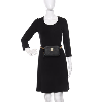 Chanel Caviar Stitched Waist Bag Black 2 of 10