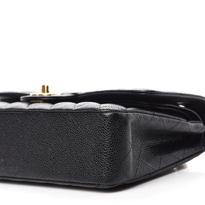 Chanel Caviar Quilted Medium Double Flap Black 7 of 12