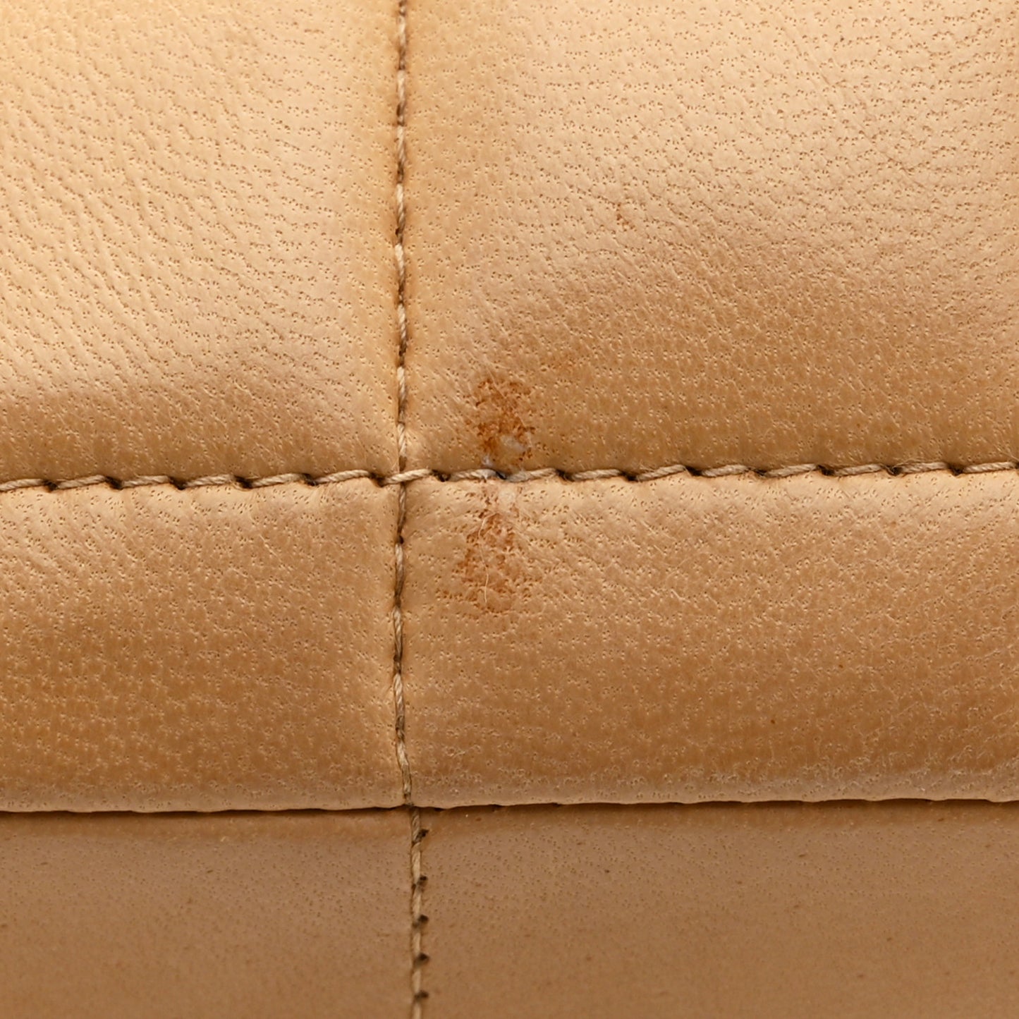 Lambskin East West Chocolate Bar Flap Beige