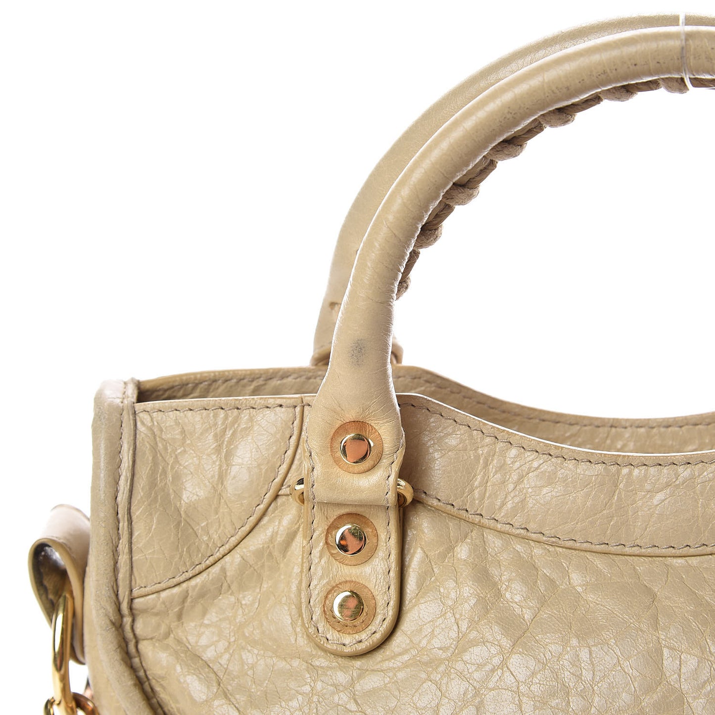Agneau Classic Gold Hardware Mini S Citytrap Beige Sable
