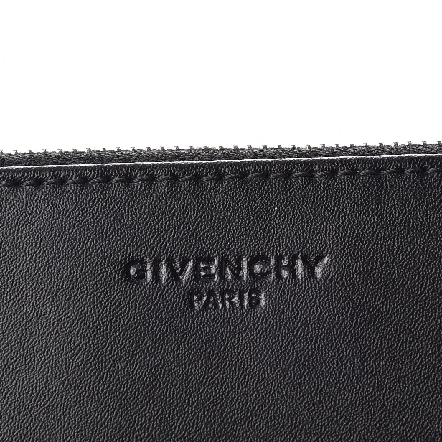 Givenchy Calfskin Love Print Medium Flat Pouch Black 6 of 9