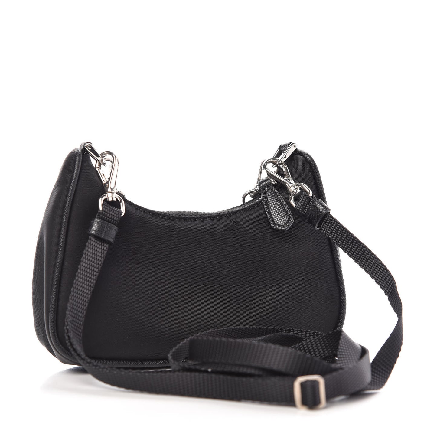 Tessuto Nylon Mini Re-Edition 2000 Shoulder Bag Black