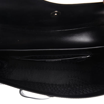 Christian Dior Glazed Calfskin Saddle Shopper Black 5 of 14