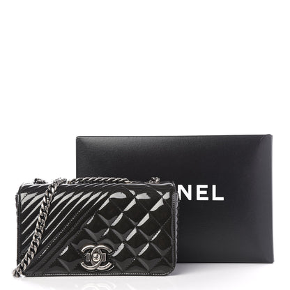 Chanel Patent Quilted Small Coco Boy Flap Black 10 of 10